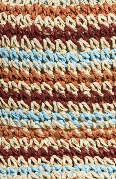 Treasure & Bond Stripe Crochet Bucket Hat In Multi