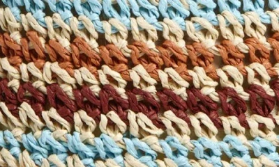 Treasure & Bond Stripe Crochet Bucket Hat In Multi