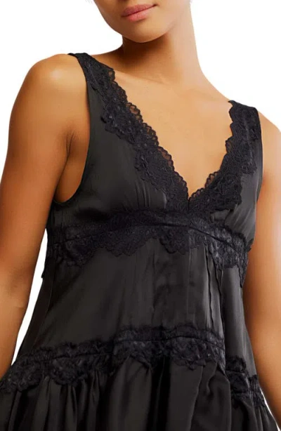 black maxi dress lace Juliet Sheer Lace Dress in Black