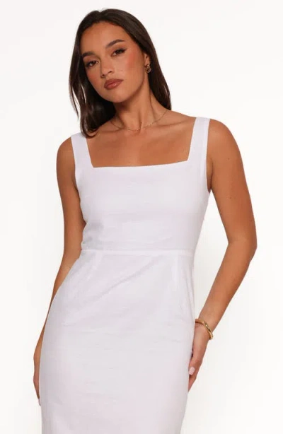 Petal And Pup Petal & Pup Emery Sleeveless Cotton & Linen Maxi Dress In White