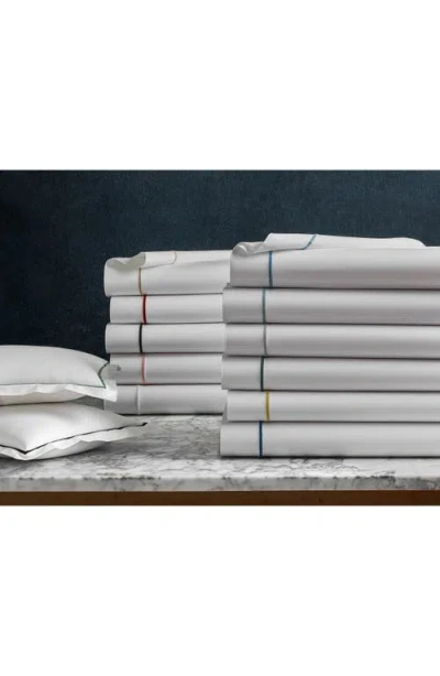 Matouk Bergamo 500 Thread Count Cotton Percale Sham In White
