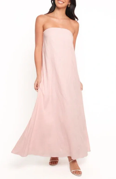Petal And Pup Petal & Pup Bethany Strapless Maxi Dress In Pink