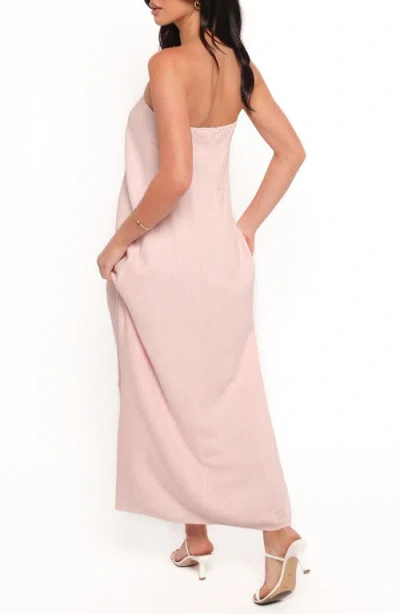Petal And Pup Petal & Pup Bethany Strapless Maxi Dress In Pink