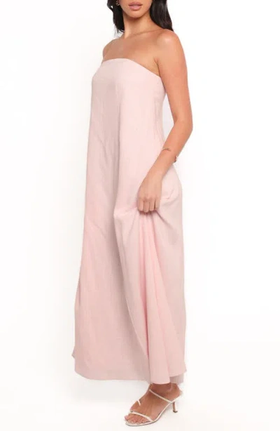 Petal And Pup Petal & Pup Bethany Strapless Maxi Dress In Pink