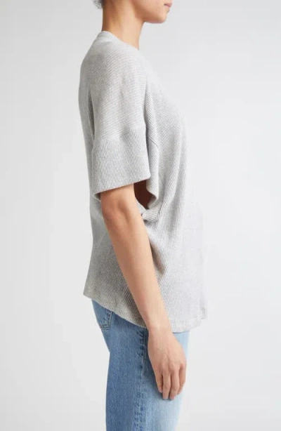 Brandon Maxwell The Faye Asymmetric T-shirt With Shoulder Hardware