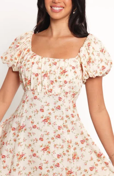 Petal And Pup Petal & Pup Marnie Floral Print Cotton & Linen Maxi Dress In Neutral