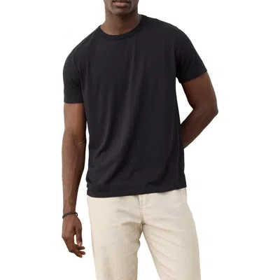 Marine Layer Signature Crewneck Solid Tee In Black