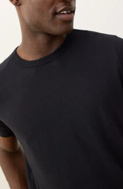 Marine Layer Signature Crewneck Solid Tee In Black