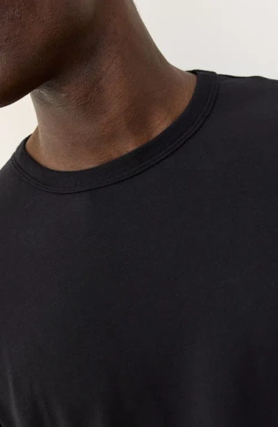 Marine Layer Signature Crewneck Solid Tee In Black