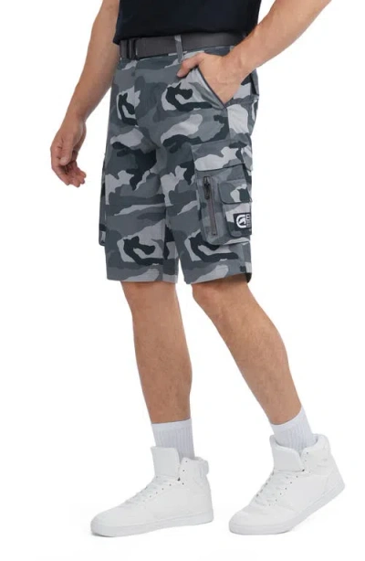 Ecko Unltd Men's Zippity Do Dah Cargo Shorts With Removable Belt, 2 Piece Set In Animal Print