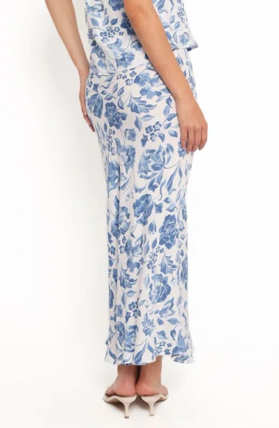 Petal And Pup Petal & Pup Claud Floral Maxi Skirt In Blue
