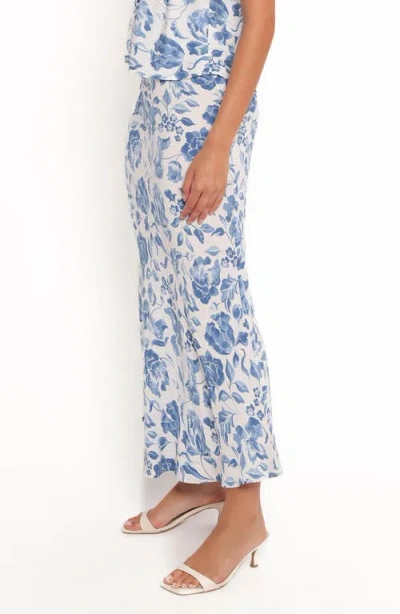 Petal And Pup Petal & Pup Claud Floral Maxi Skirt In Blue