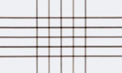 Matouk August Plaid 500 Thread Count Flat Sheet In Brown