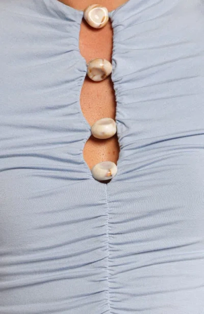 Petal And Pup Petal & Pup Ruched Stretch Tank In Animal Print