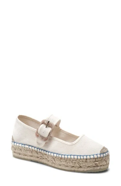 Free People Surfside Platform Espadrille In Neutral