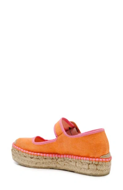 Free People Surfside Platform Espadrille In Orange