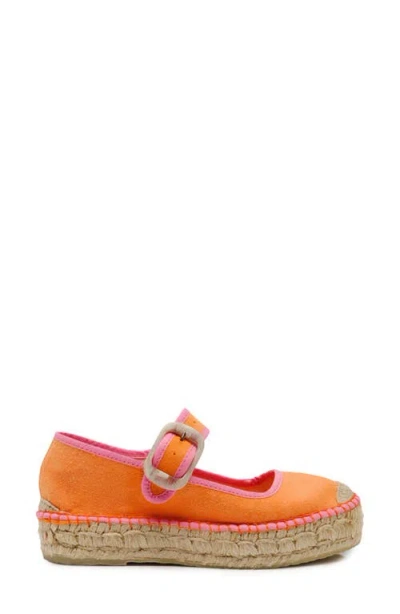 Free People Surfside Platform Espadrille In Orange