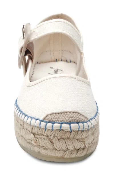 Free People Surfside Platform Espadrille In Neutral