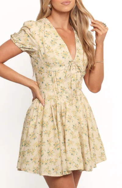 Petal And Pup Petal & Pup Anais Puff Sleeve Minidress In Animal Print