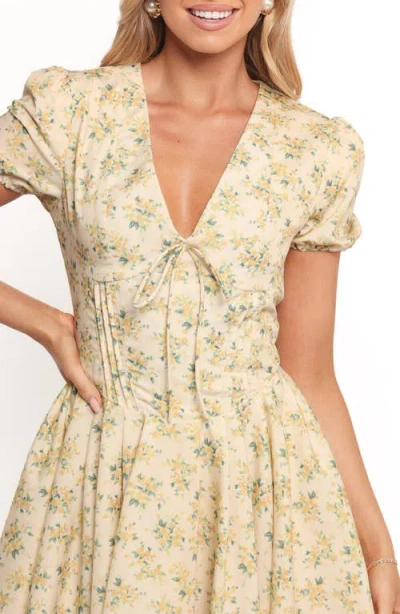 Petal And Pup Petal & Pup Anais Puff Sleeve Minidress In Animal Print