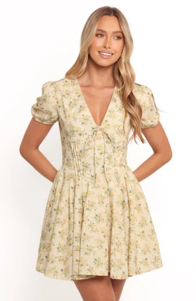 Petal And Pup Petal & Pup Anais Puff Sleeve Minidress In Animal Print