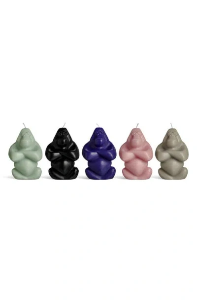 Kosta Boda Gabba Gabba Hey Candles, Set Of 5 In Multi