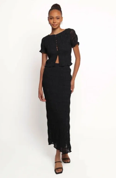 Petal And Pup Petal & Pup Valana Shirred Maxi Skirt In Black
