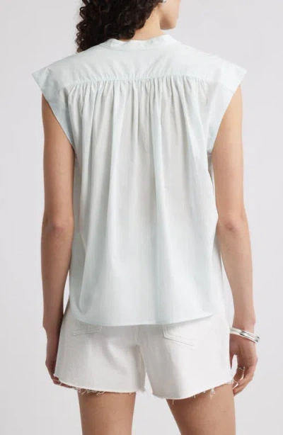 Nordstrom Shirred Cap Sleeve Top In White