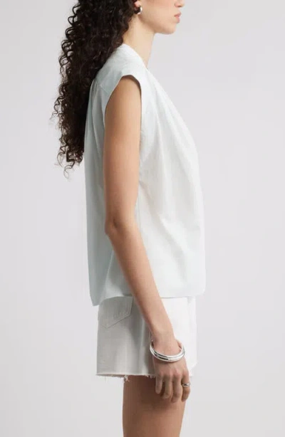 Nordstrom Shirred Cap Sleeve Top In White