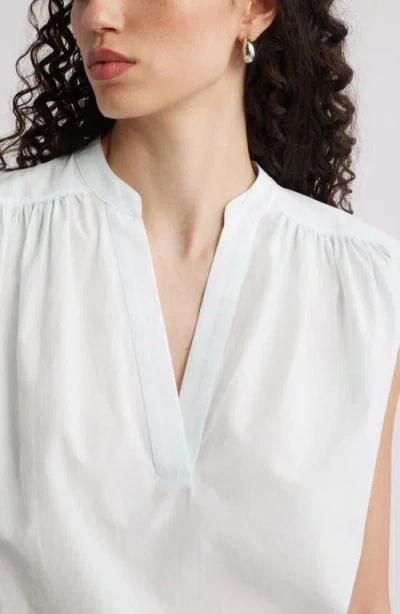 Nordstrom Shirred Cap Sleeve Top In White