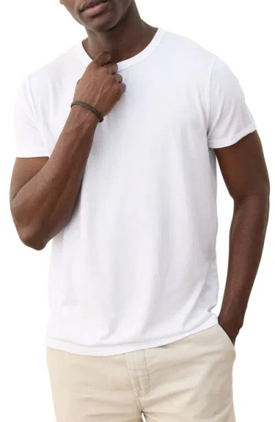Marine Layer Signature Crewneck Solid Tee In White