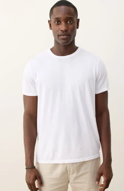Marine Layer Signature Crewneck Solid Tee In White