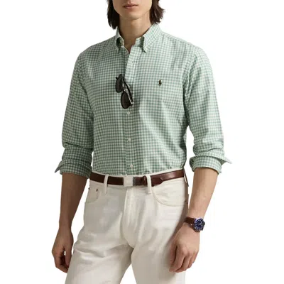 Polo Ralph Lauren Men's Classic-fit Gingham Oxford Shirt In Green