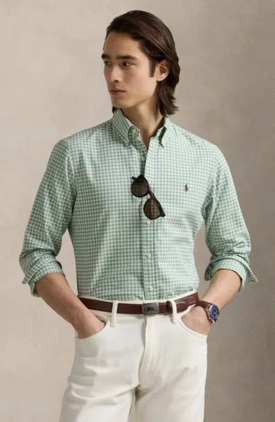 Polo Ralph Lauren Men's Classic-fit Gingham Oxford Shirt In Green
