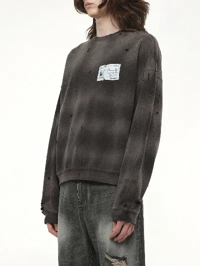 We11 Done Men's Peaches Print Sweatshirt In Brown