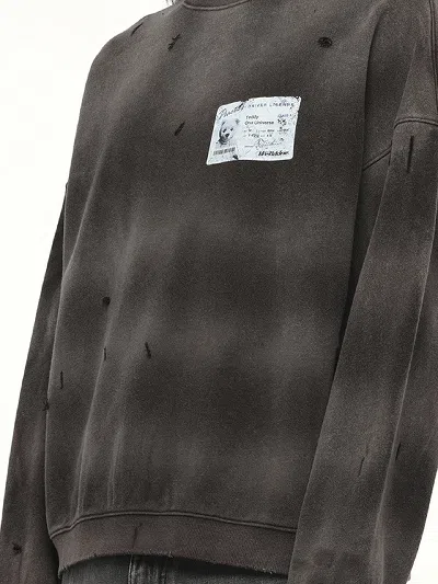 We11 Done Men's Peaches Print Sweatshirt In Brown