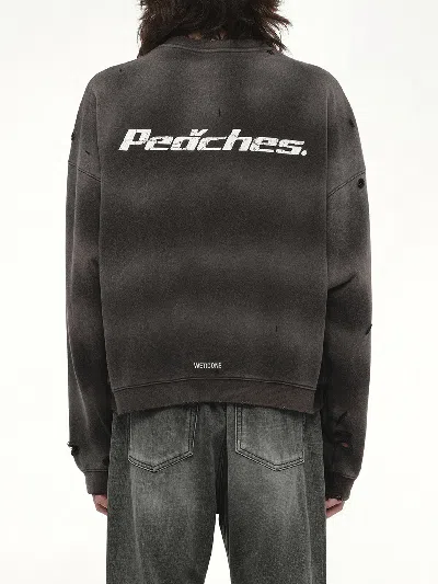 We11 Done Men's Peaches Print Sweatshirt In Brown