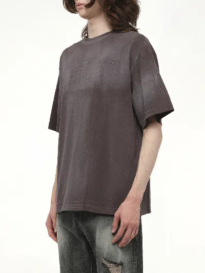 We11 Done Men's Spray Logo T-shirt In Gray