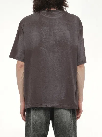 We11 Done Men's Spray Logo T-shirt In Gray