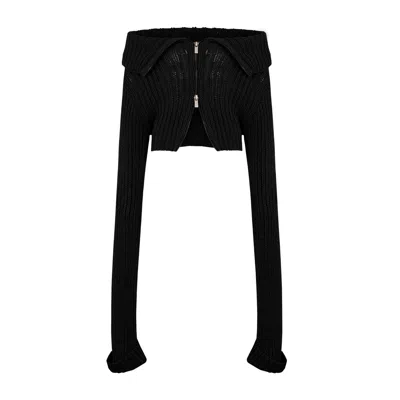 Pcfg Women's Your Itch Knit Crop Top - Black