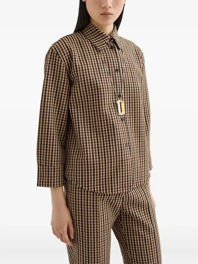 Jil Sander Wool Shirt In Multi