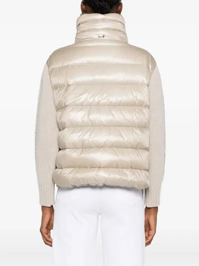 Herno Resort Jacket In Ultralight Nylon And Mesh In White