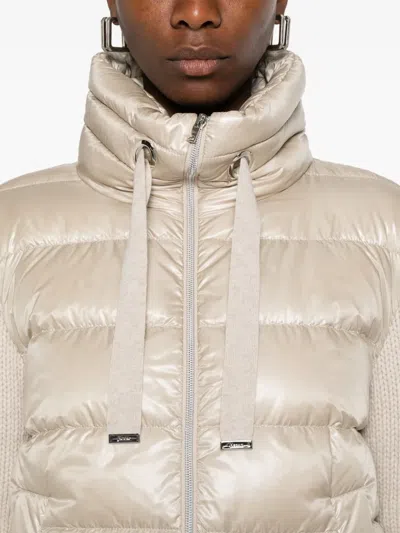 Herno Resort Jacket In Ultralight Nylon And Mesh In White