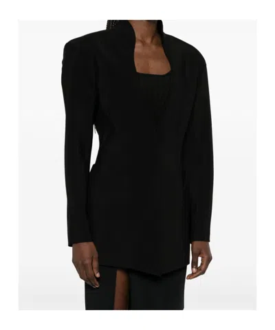 Mugler Tailored Jacket With Structured Shoulders