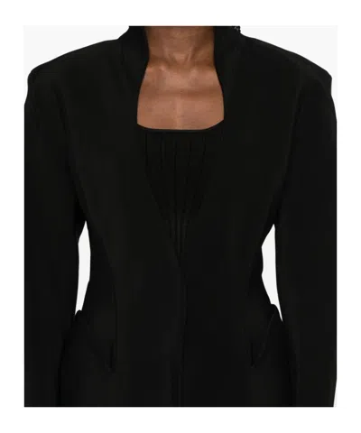 Mugler Tailored Jacket With Structured Shoulders