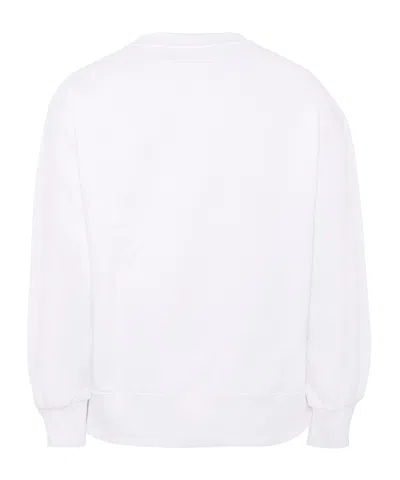 Mm6 Maison Margiela White Sweatshirt For Kids With Safety Pin