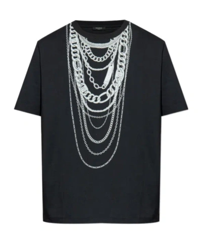 Balmain Printed T-shirt In Black