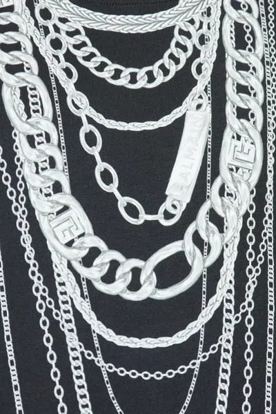 Balmain Printed T-shirt In Black