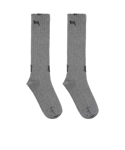 Marni Socks With Logo In Gray