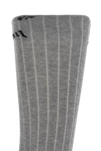 Marni Socks With Logo In Gray